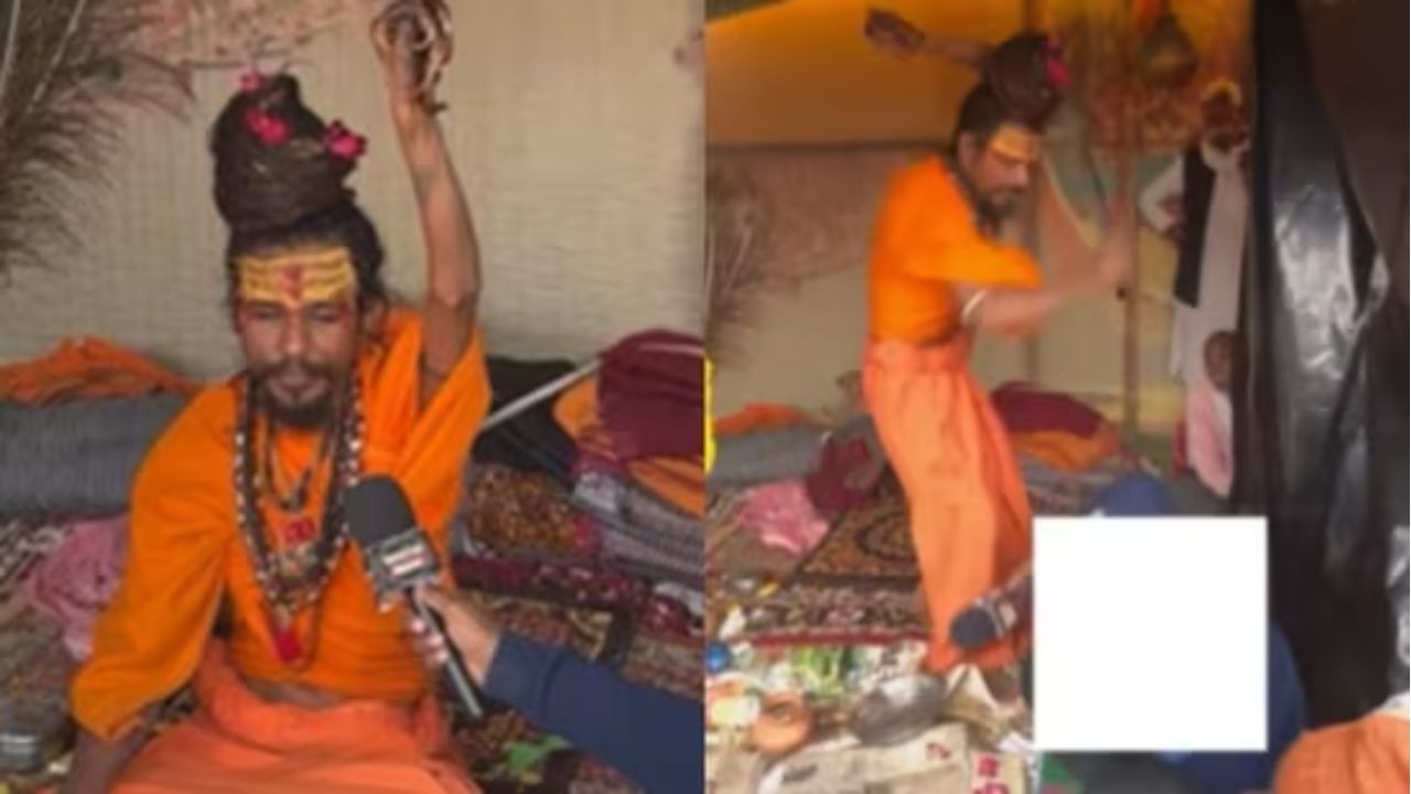 Sadhu Thrashes YouTuber with Tongs at Maha Kumbh Mela After Persistent Questions