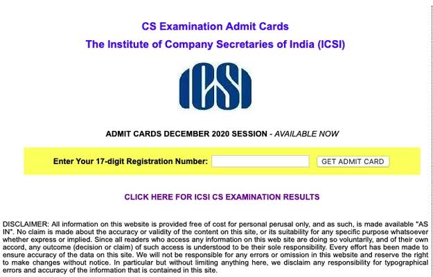 ICSI releases update on CS admit card; Executive, professional exam from June 1
