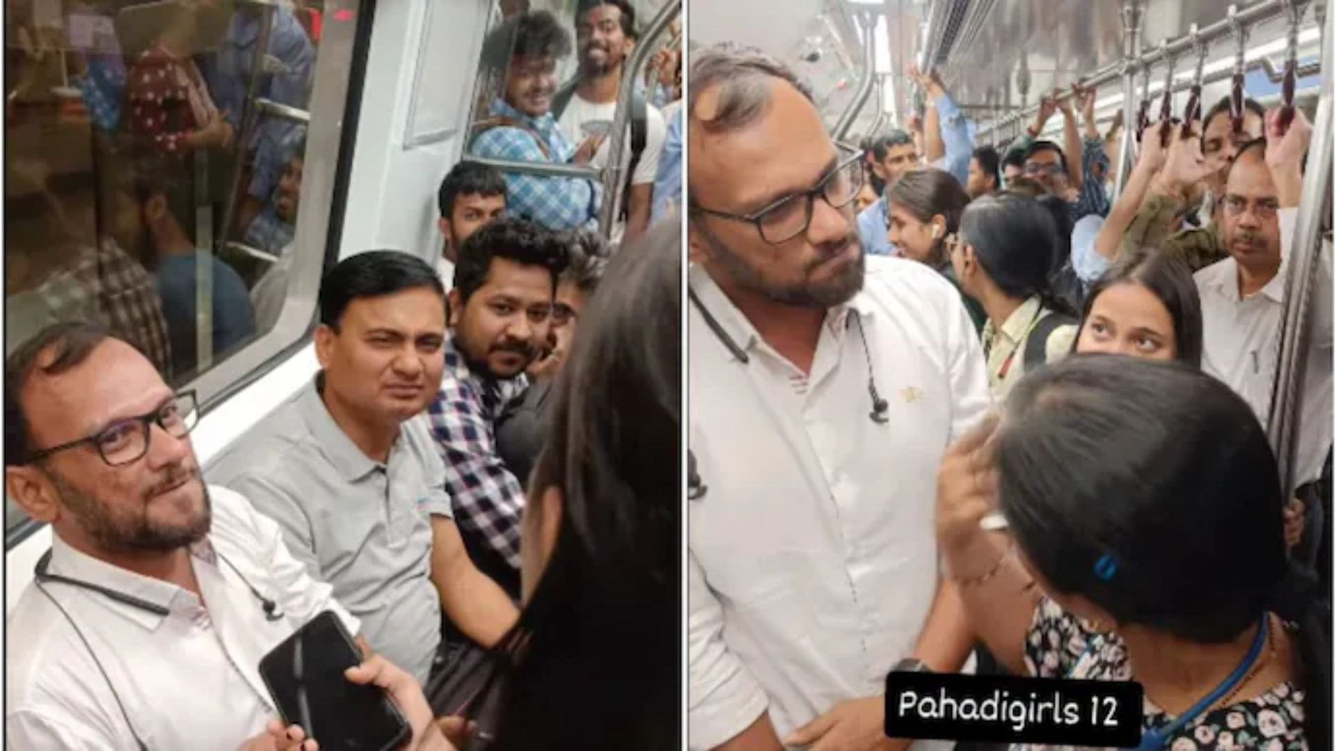 Woman Confronts Man on Delhi Metro Over Seat Refusal, Urging Him to ‘Be the Bigger Person’