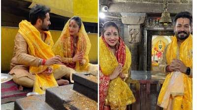 After 1 year of marriage, Yami Gautam reached the temple with husband Aditya, took the blessings of Jwala Devi