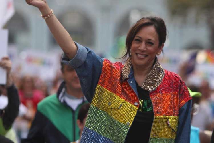 Kamala Harris- The first sitting Vice President of the United States to march in the LGBTQ+ pride parade.