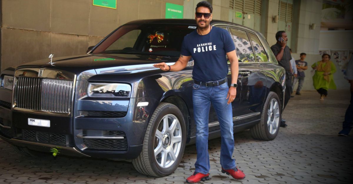 Actor Ajay Devgan was seen in his multi-crore Rolls Royce Cullinan SUV