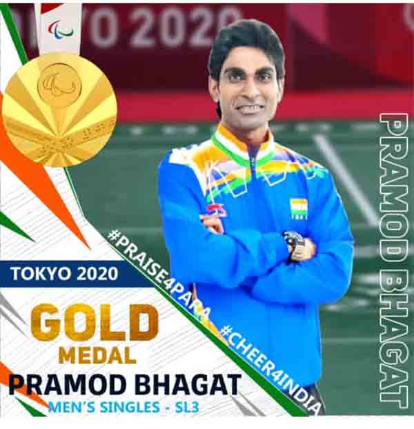 Pramod Bhagat Creates History, Wins First Gold In Badminton, Manoj Sarkar Gets Bronze