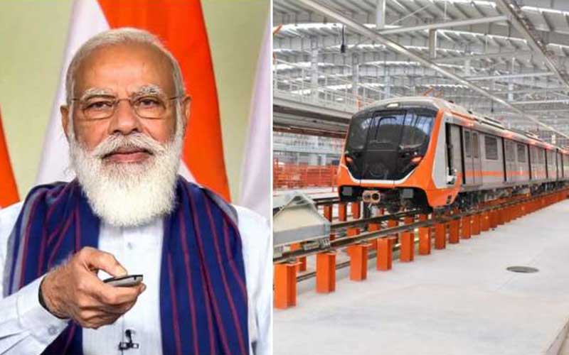 PM Narendra Modi launches 11,000 cr metro project in Kanpur, takes a Metro ride