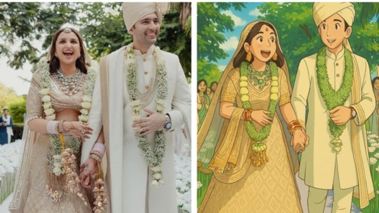 Parineeti Chopra ‘Obsessed’ with Ghibli-Style Edits of Her Wedding with Raghav Chadha – See Pics