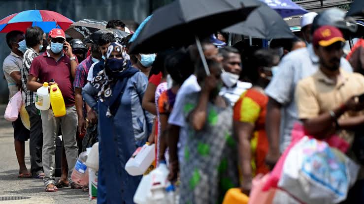 People selling home ornaments to buy food grains in Sri Lanka