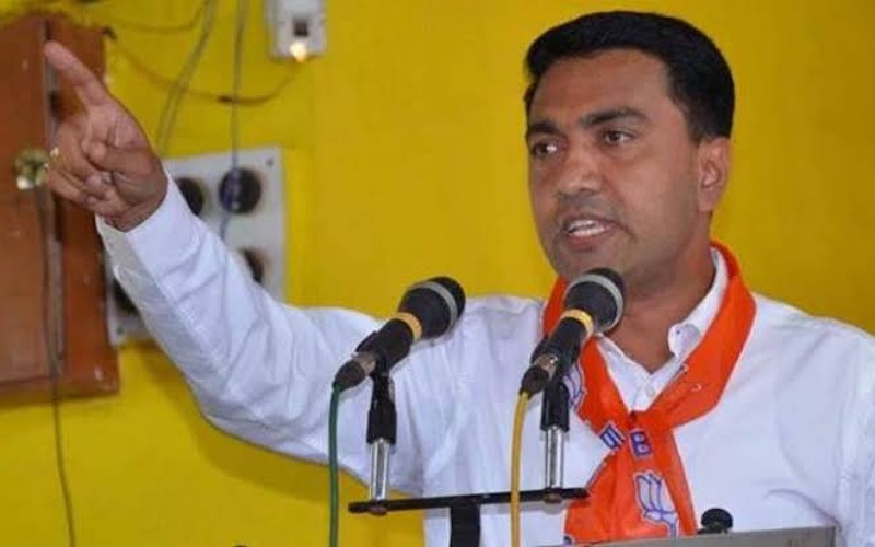Goa CM Pramod Sawant casts vote in the Goa Assembly Elections