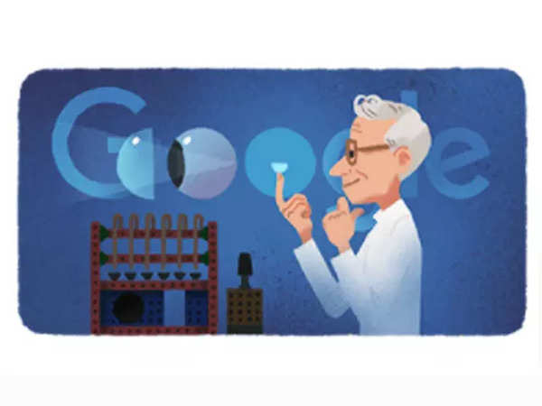 Google Doodle pays tribute to Otto Wichterle who fabricated soft contact lens.