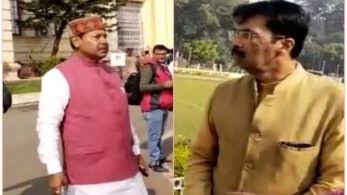 RJD and BJP MLAs clashed outside Bihar assembly, abusing fiercely