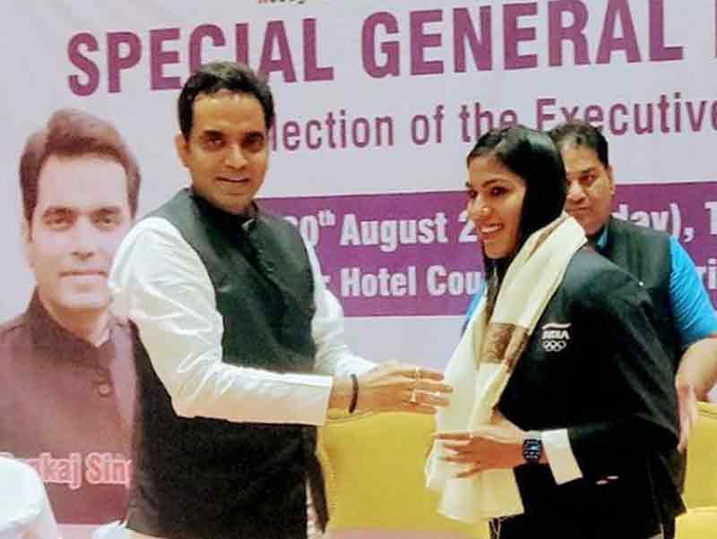 BJP MLA Pankaj Singh Elected Unopposed AS Fencing Association Of India President