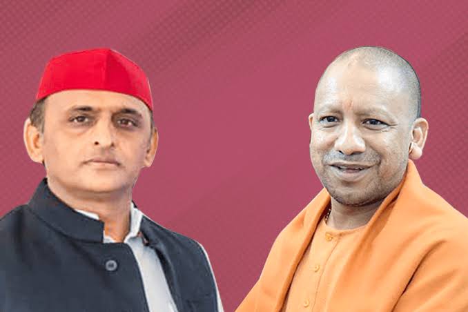 Yogi Adityanath leading from Gorakhpur city and Akhilesh Yadav leading from Karhal