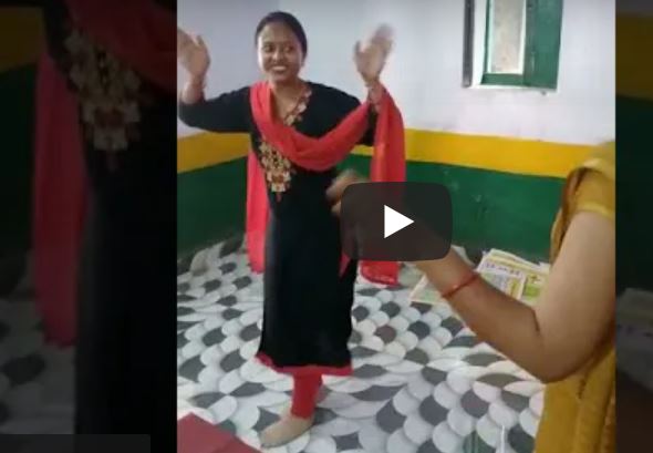 Watch Video - Teachers were suspended after a video of them dancing on Mainu Lehenga in the classroom which went online in UP