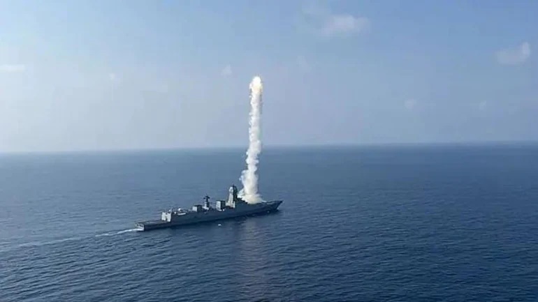 Indian Navy test-fires long-range version of BrahMos cruise missile