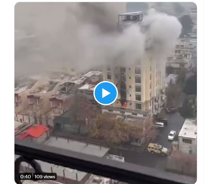 Big Breaking - Watch Video Big explosion in Kabul's Chinese Hotel some foreign nationals were staying in the building