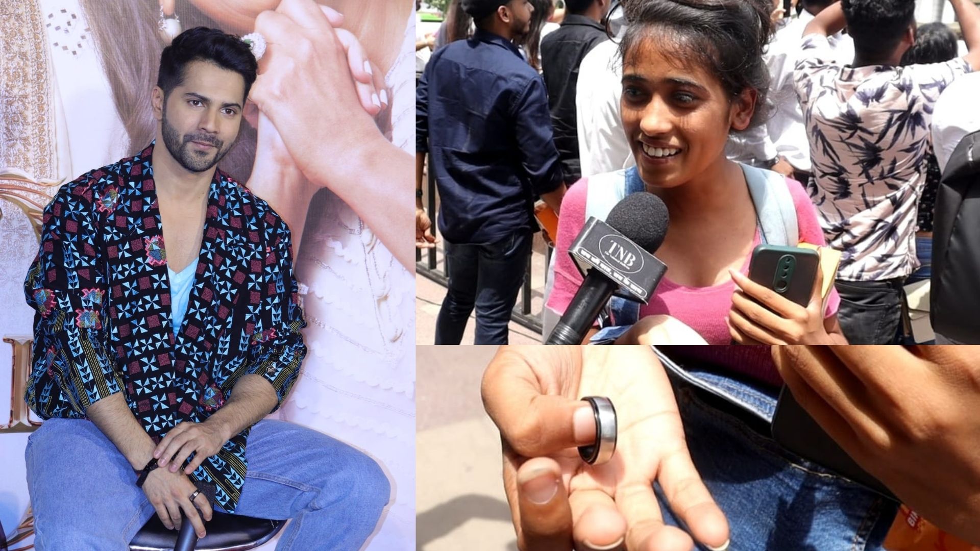 Varun Dhawan’s Ring slipped from his finger and fell into a Fan’s Hand, calls it 'Nature's Wonder'