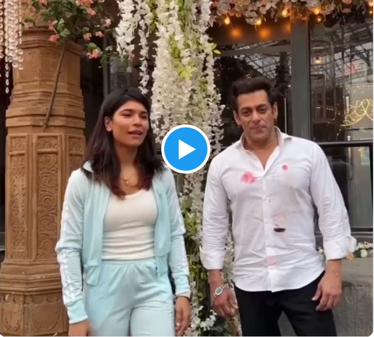 Viral Salman Khan Dance with Boxer Nikhat Zareen on Saathiya Song - Watch Video