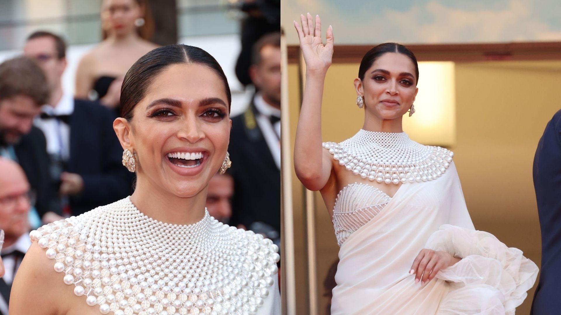 In a White-Ruffled Sari, Deepika Padukone channels a Timeless Royalty for the Finale Look at Cannes 2022