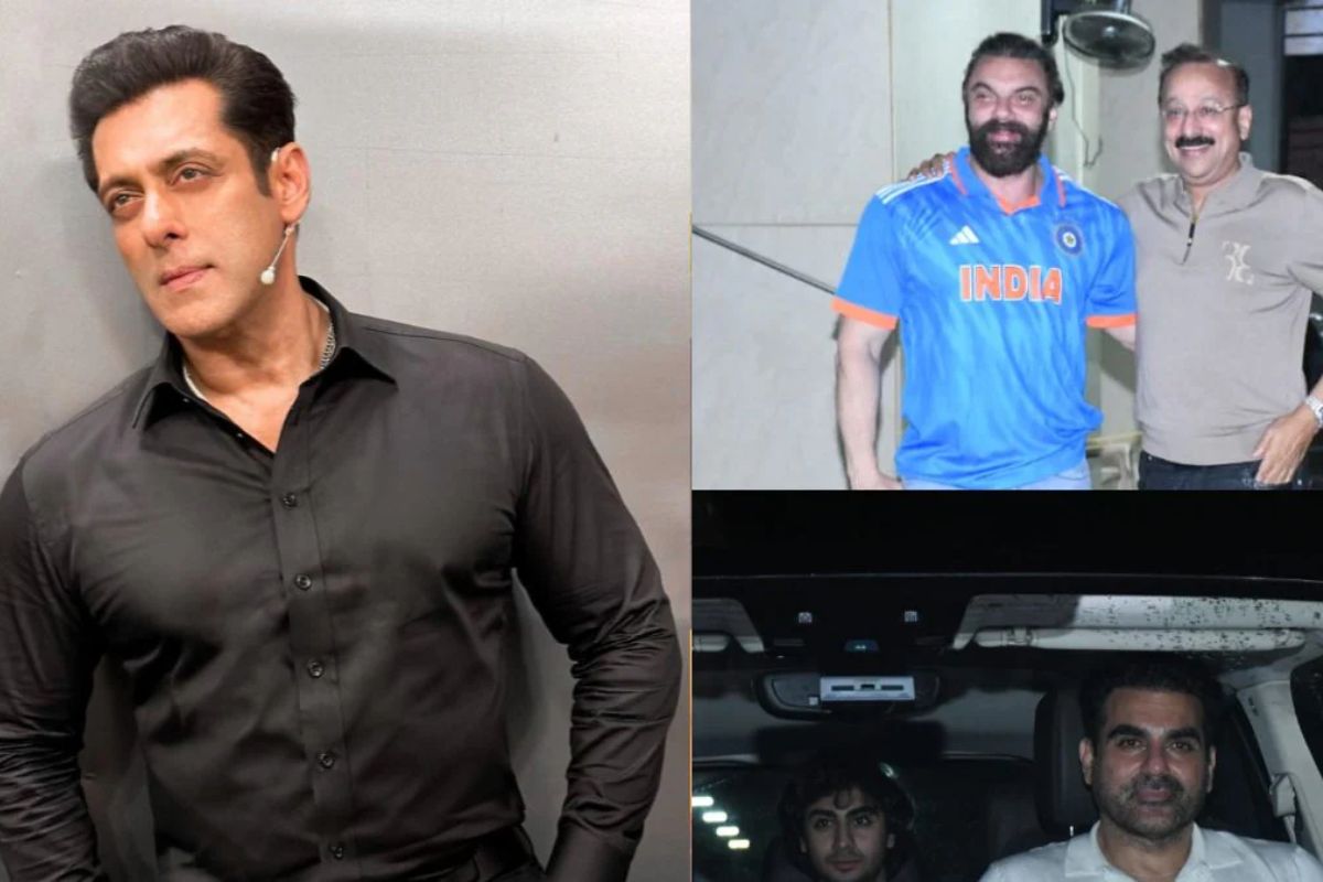 Salman Khan Leaves Sohail Khan House with Tight Security After India-SA T20 WC Match: Viral Video