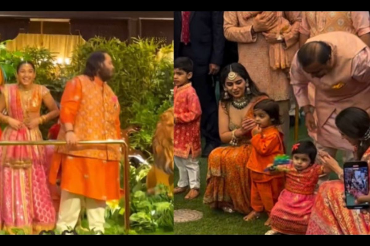 Radhika Merchant Dance Performance Delights Mukesh and Nita Ambani at Mameru Ceremony