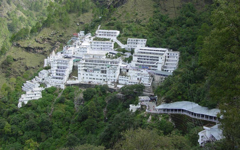 A Massive Fire Broke Out In The Vaishno Devi Shrine Complex, Causing Damage To The Cash Counter.
