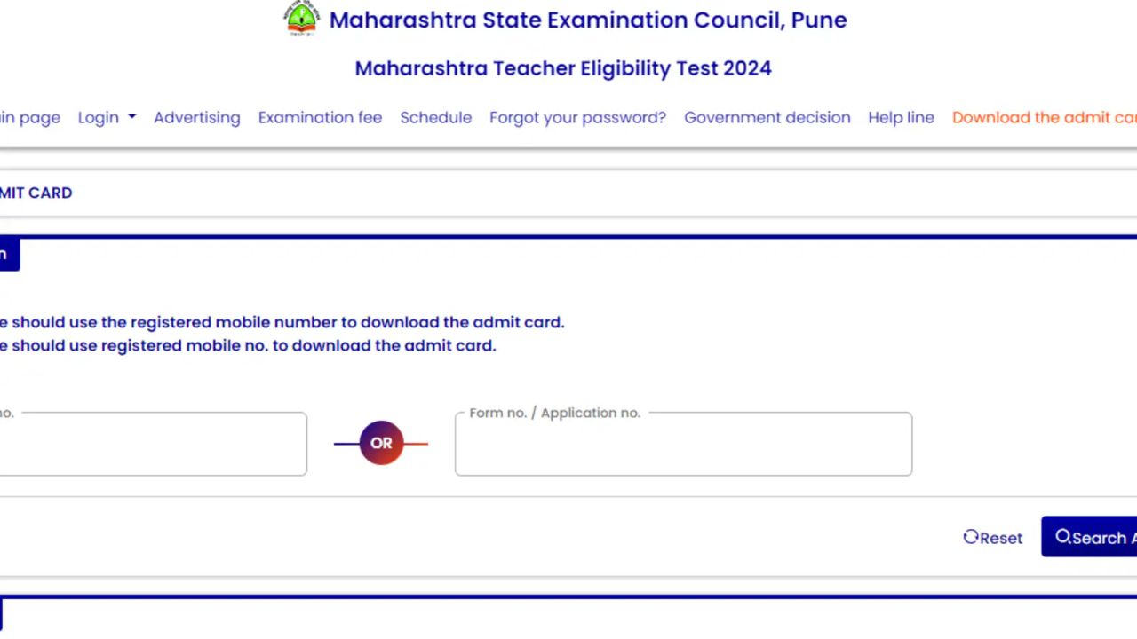 Maharashtra TET 2024 Admit Card Released: Direct Download Link at mahatet.in