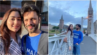 Disha and Rahul arrived in London to celebrate their first wedding anniversary