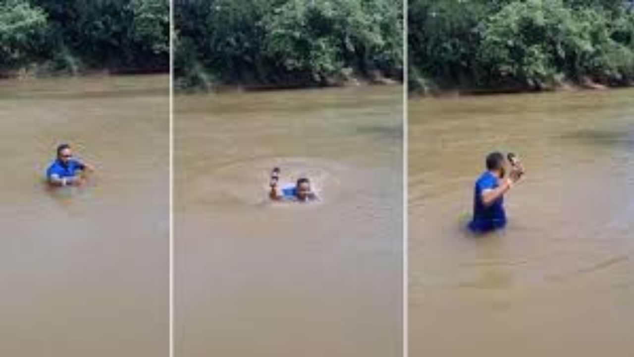 Brazilian journalist steps on body of missing girl while reporting about her