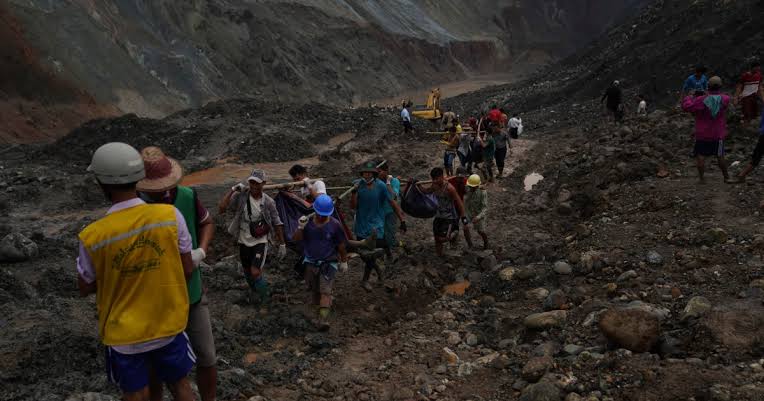 1 killed in mine collapse in Myanmar; 25 injured