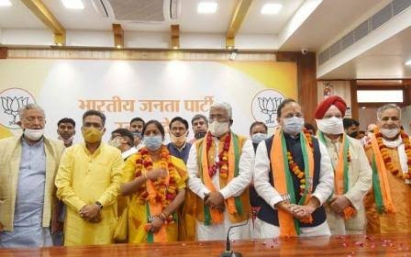 Eight candidates of BJP and three candidates supported by Samajwadi Party from Uttar Pradesh elected unopposed to Rajya Sabha