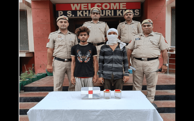 North East Team of Khajuri Khas Police Arrests Two Criminals Accused in a Blind Murder Case, Recovers Weapon of Offence
