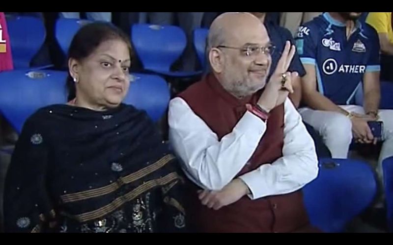 Amit Shah arrived to watch IPL finals with wife: On Home Minister's appearance on the Big Screen, Audience hailed 'Modi-Modi'