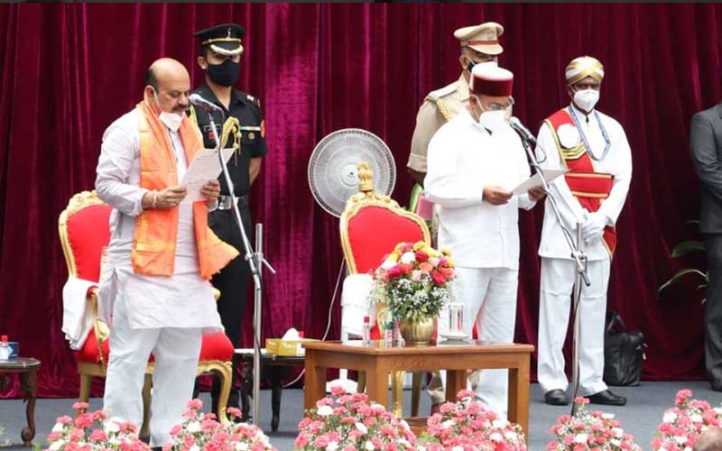 Basavaraj Bommai Sworn In as Chief Minister of Karnataka