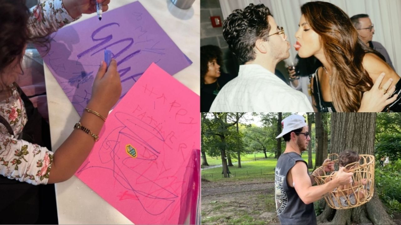 Malti Crafts Heartfelt ‘Gaga’ Cards for Dad Nick Jonas on Father’s Day — Priyanka Chopra Overflows with Love
