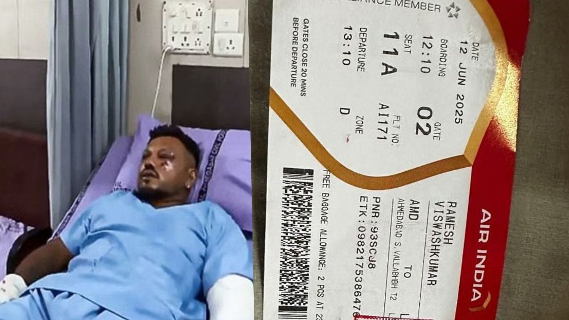 Air India Crash: Vishwas Kumar Survives, Brother Among the Deceased