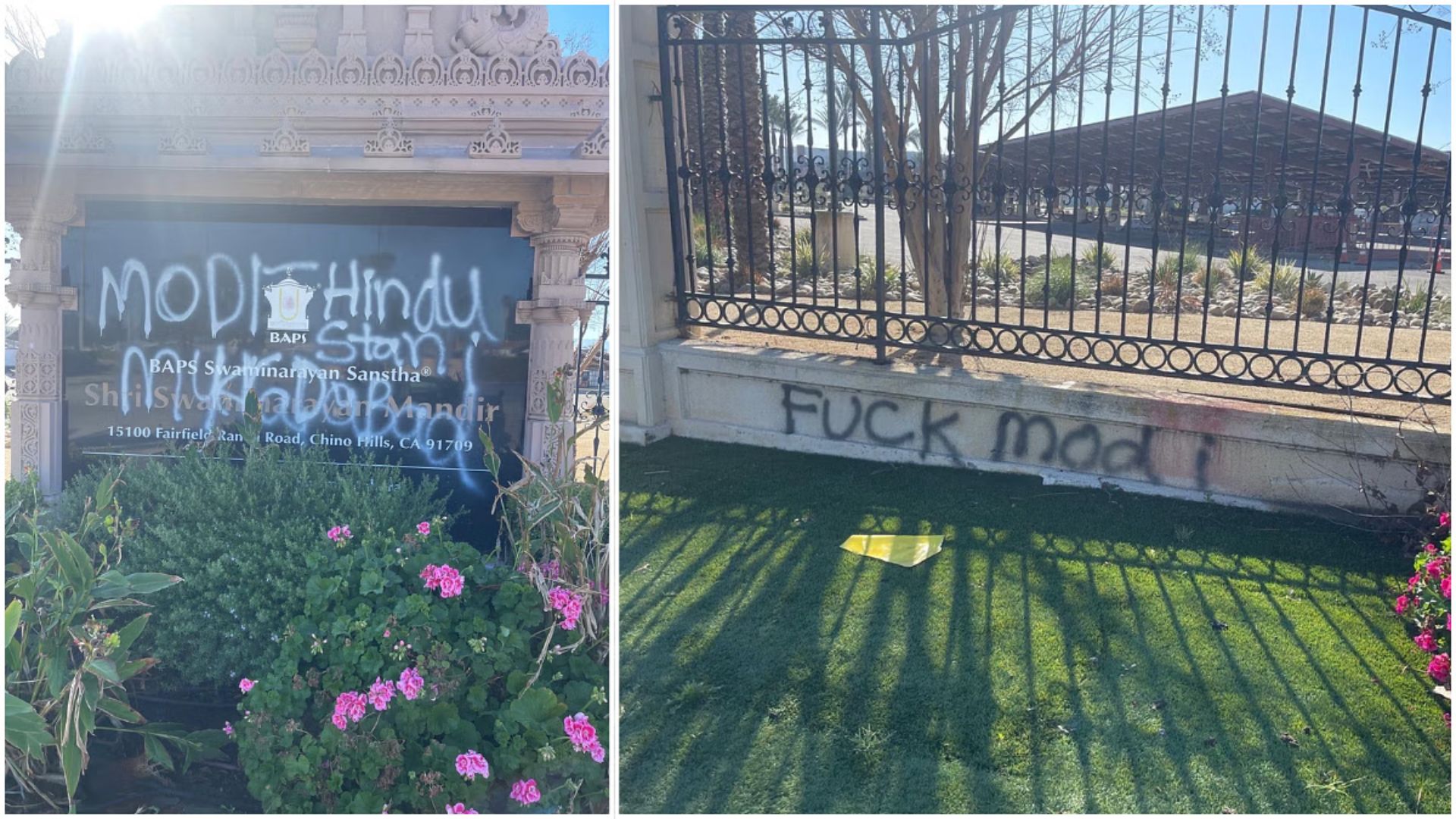 India Condemns Vandalism of Hindu Temple in California, Demands Strict Action
