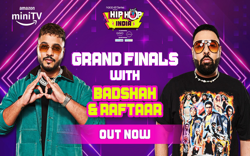 Superstars Badshah and Raftaar come together as celebrity judges for the Grand Finale of Amazon miniTV's Hip Hop India