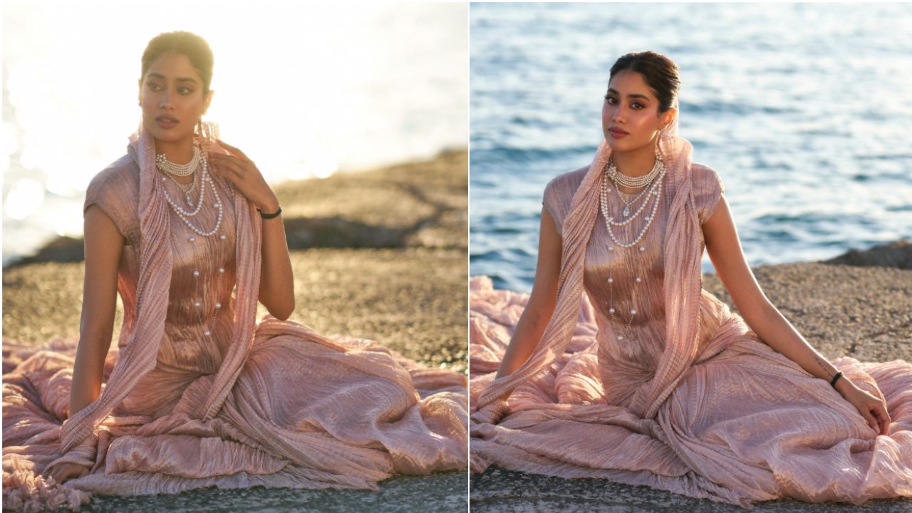 Janhvi Kapoor Pays Tribute to Sridevi with Regal Tarun Tahiliani Ensemble at Cannes 2025
