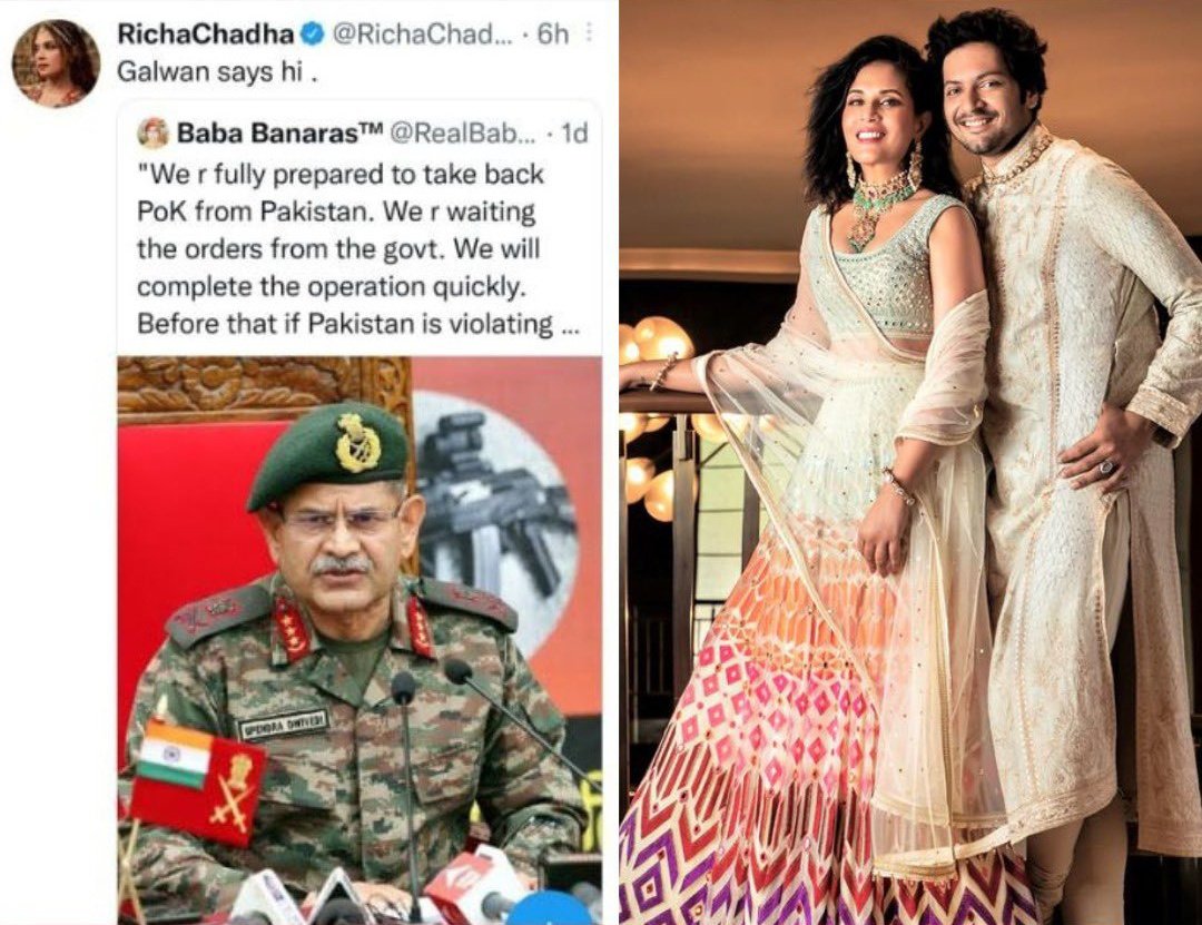 BJP slams actor Richa Chadha over her 'Galwan says hi' comment on the Indian Army, Twitter Says Love Jihad Is Real
