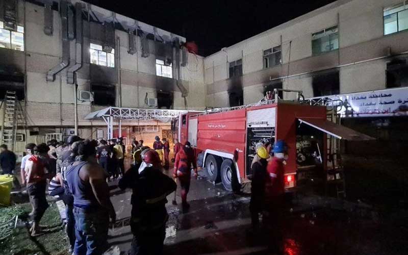 Baghdad’s Covid-19 hospital fire kills 82, leaves 110 injured