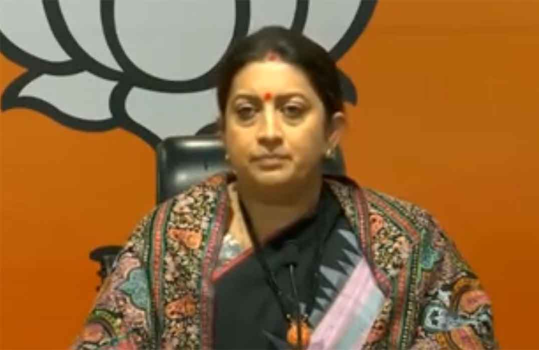 Rahul Gandhi asked for more violence instead of a call for peace: Smriti Irani