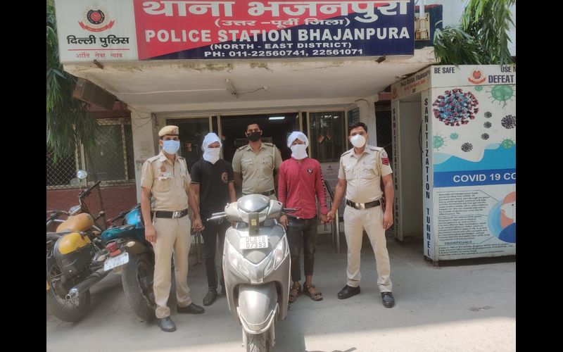 North East Team of Bhajanpura Police recovers a Stolen Scooty used in the Commission of Crime, Apprehends the Accused Snatcher 