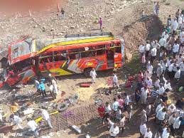 22 die after bus carrying 50 passengers falls off 50-feet bridge in Khargone