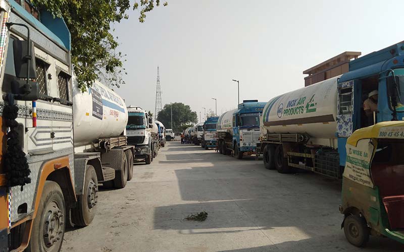 As Oxygen Demand Declines, 15 Tankers Are Stranded Outside Faridabad Railway Station