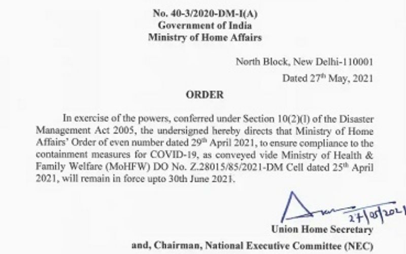 MHA extended Covid-19 containment measures until June 30 countrywide